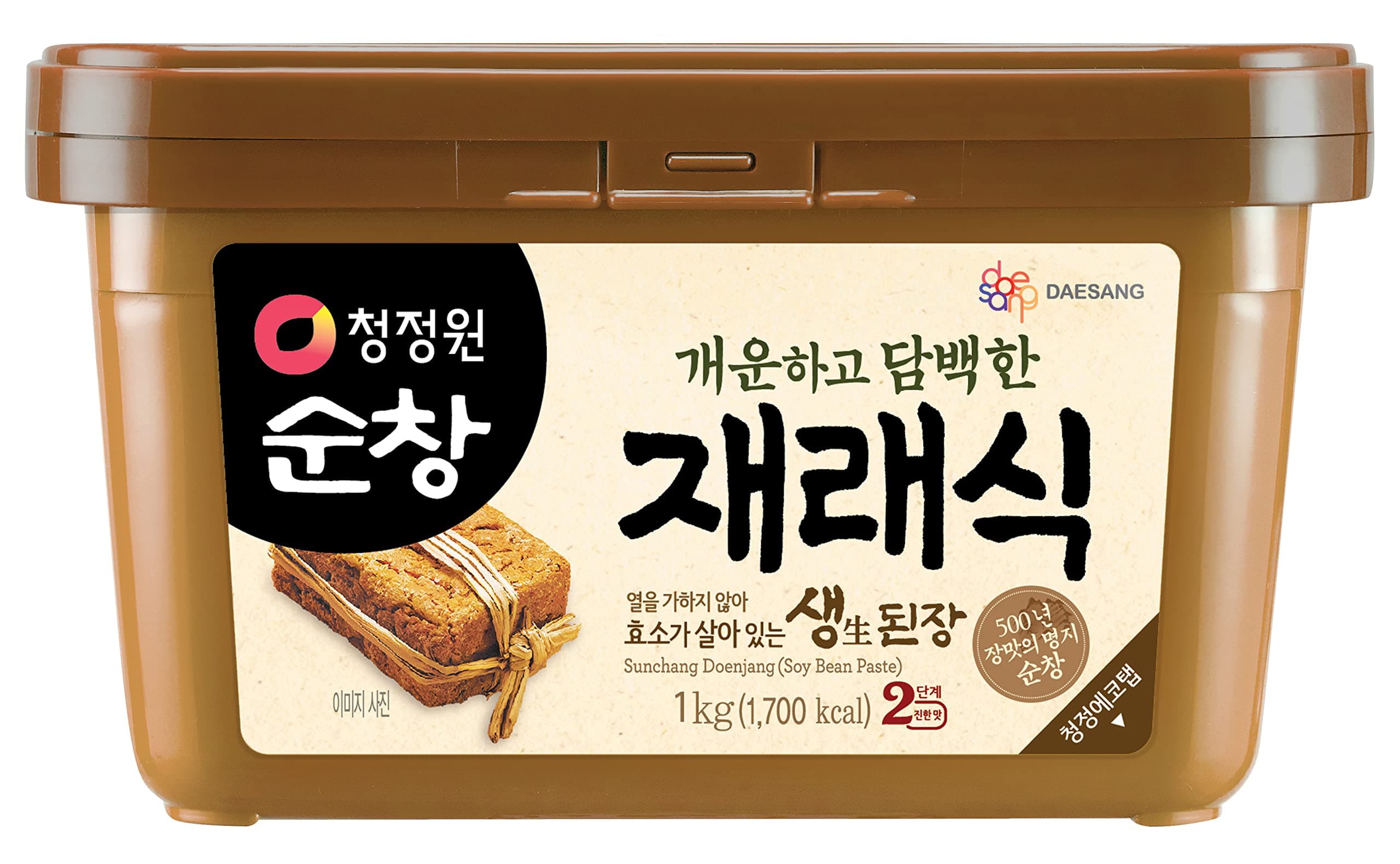 Doenjang - Premium Korean Soybean Paste [Original, 2.2 lb (1kg)] – Fermented Korean Miso-Style Bean Paste for Doenjang Jjigae, Stews, Soups, Marinades & Dipping Sauces – Rich Umami Korean Pantry Essen