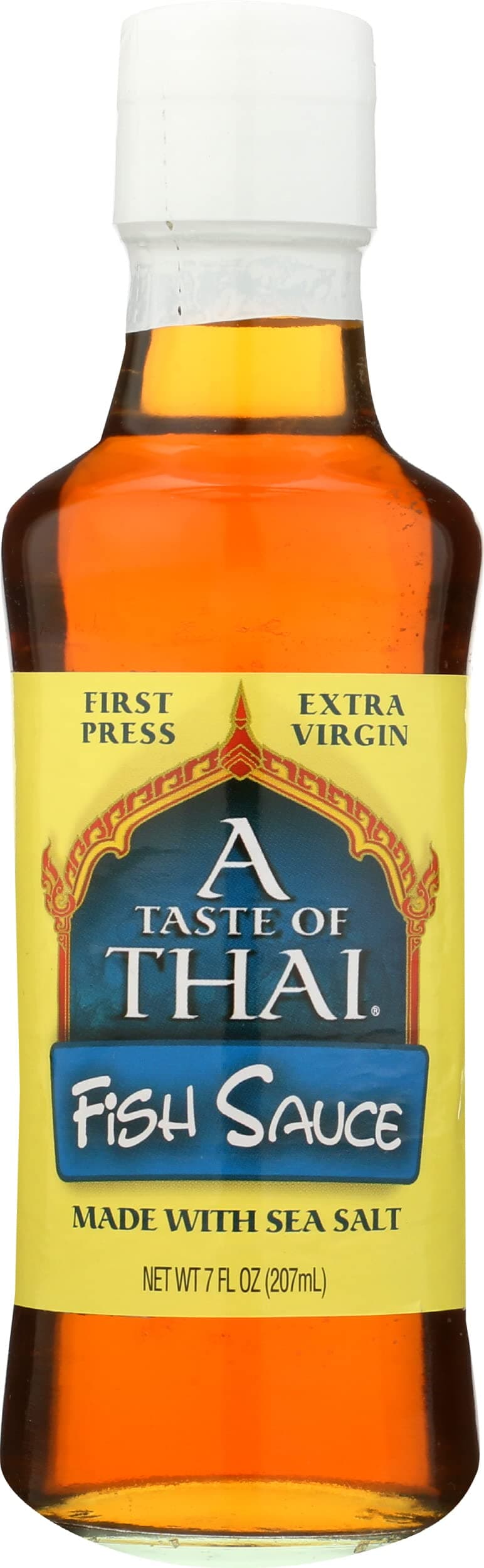 A Taste of Thai Fermented Fish Sauce | Anchovy Sauce Seasoning for Thai Cooking | Ideal for Stir-Fries, Soups, Marinades & Dipping Sauces | Non-GMO, Gluten-Free, Preservative-Free (6-Pack, 7 Oz Each)
