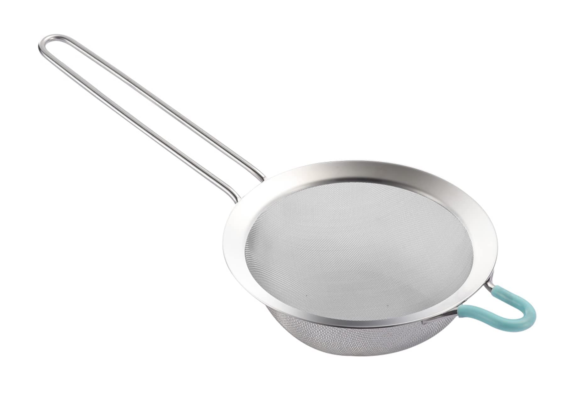 SUNWUKIN 304 Stainless Steel 5.51 inch Fine Mesh Strainers for Kitchen, Colander-Skimmer with Handle, Sieve Sifters for Food, Tea, Rice, Oil, Noodles, Fruits, Vegetable 5.5 inch