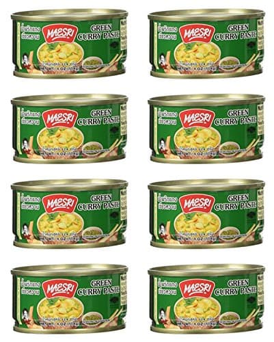 Maesri Thai Green Curry Paste - 4 Oz (Pack of 8)