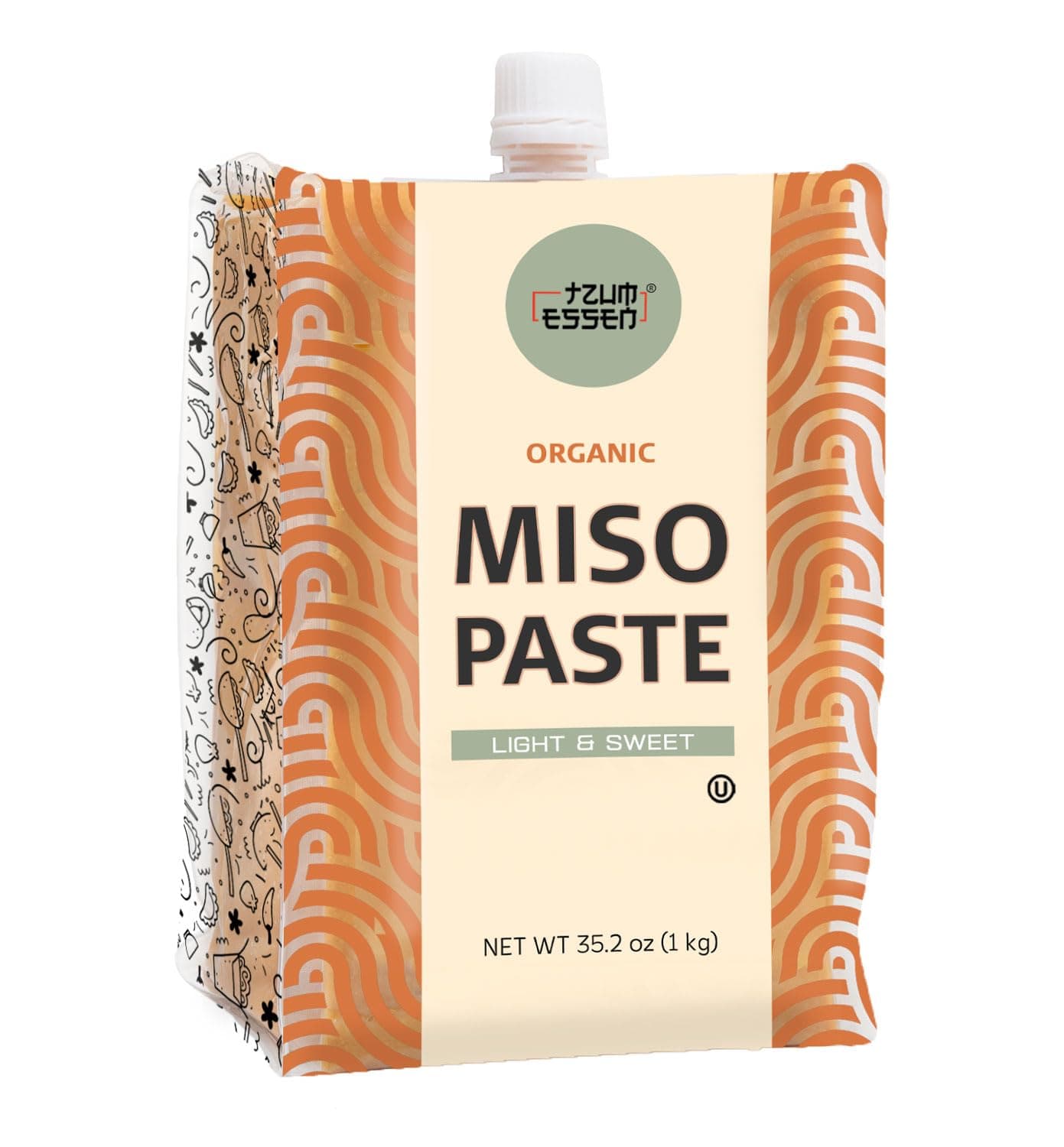 Light Organic Miso Paste (Shiro) by Tzum Essen | Large (2.2 lb)