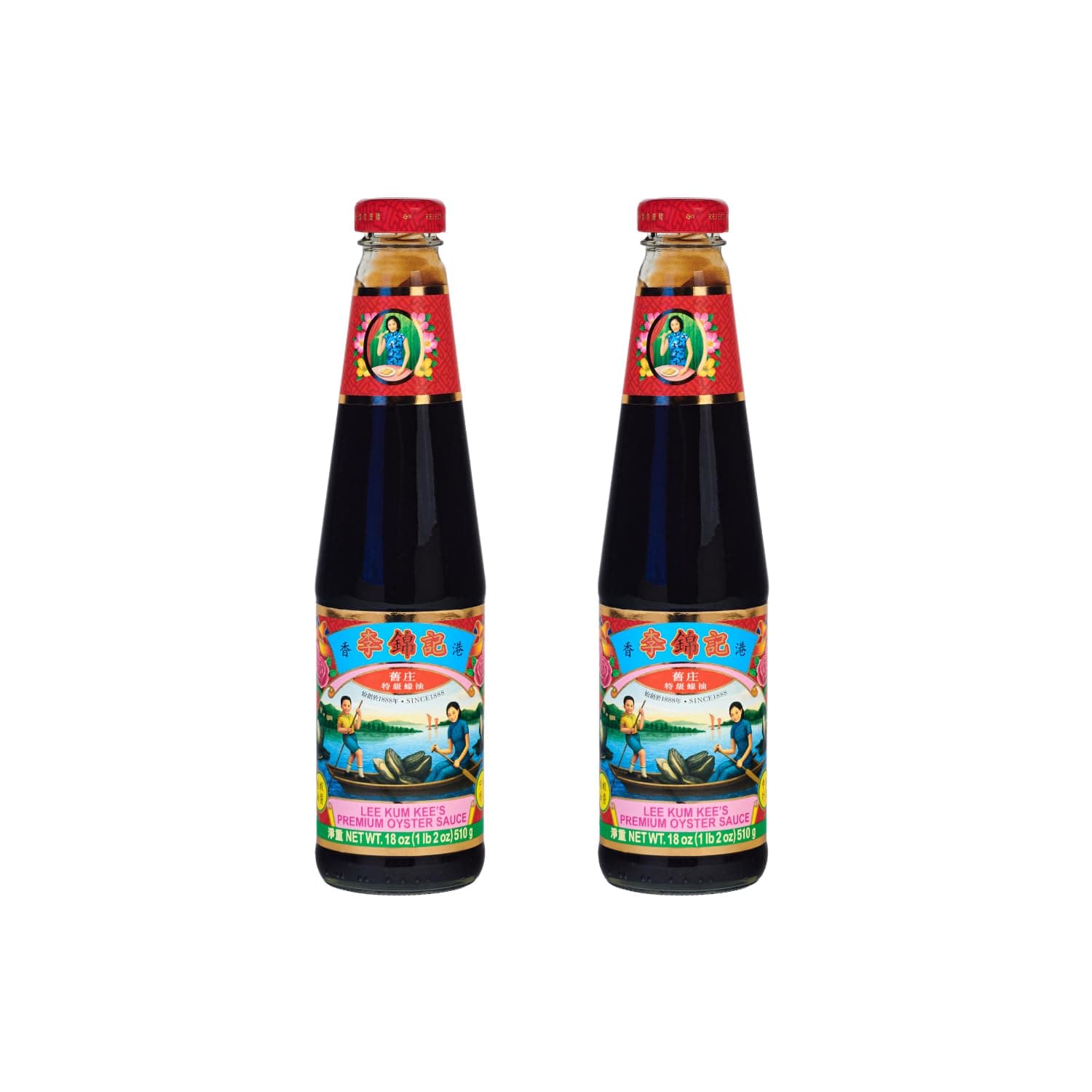 Lee Kum Kee Premium Oyster Flavored Sauce (18 oz - 2 Pack), Rich & Savory, All-Purpose Seasoning, Perfect for Marinades, Stock, Gravy, Stews, and Stir-Fry
