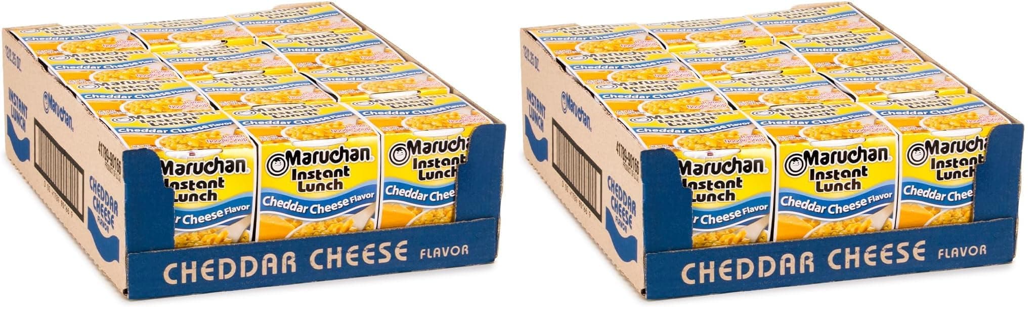Maruchan Instant Lunch Ramen Noodles, Cheddar Cheese Flavor – Japanese-Style Instant Noodle Soup, Easy Meal Ready in 3 Minutes – 2.25 Oz., (Pack of 24)
