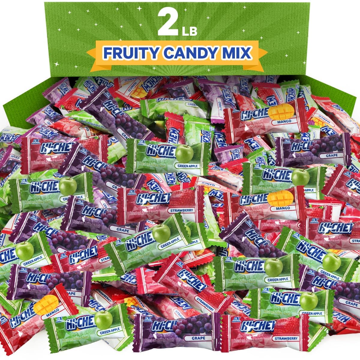 Hi Chew Candy Bulk 2lb Pack - Candy Variety Pack – Japanese Snacks with Four Delicious Flavors – For The Perfect Party – Ideal For Friends and Family