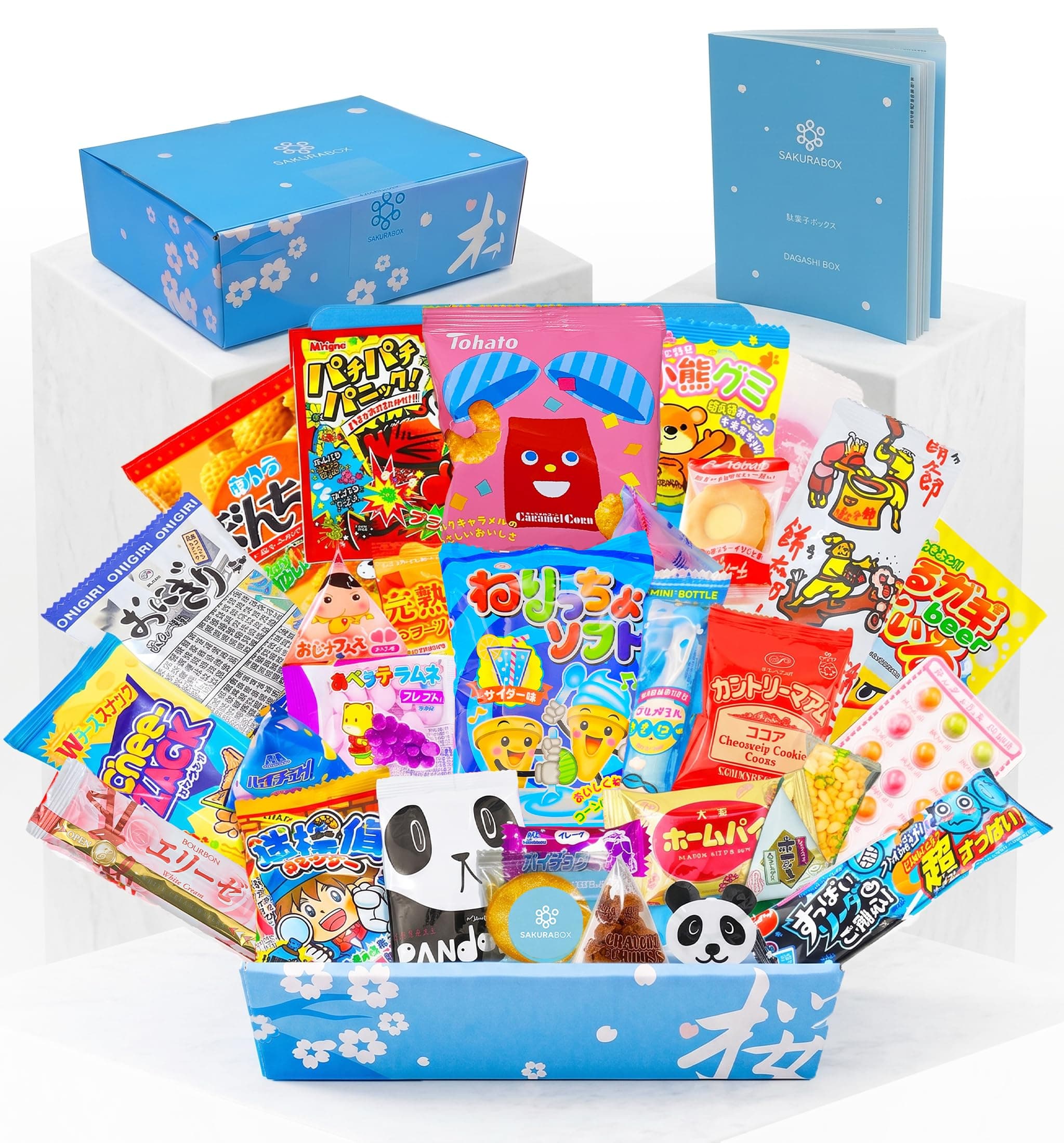 Japanese Snacks & Candy | Sakura Box 30 Piece Dagashi Gift Box Set